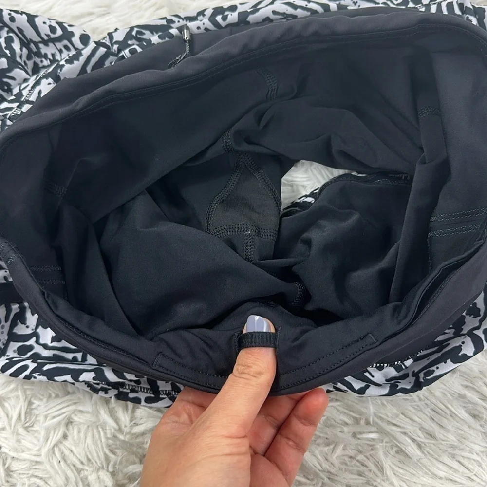 Lululemon Pace Rival Skirt *4-way Stretch (Regular) Brushed Animal White Black